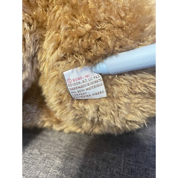 Vintage GUND Muldoon 4780 Brown Deer  Plush Stuffed Toy 20” Green Scarf RARE - Picture 7 of 7